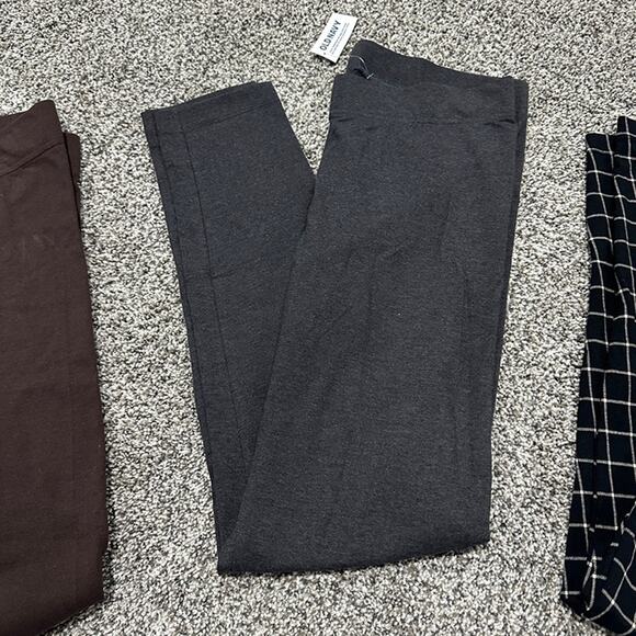 3 Pairs! OLD NAVY - Medium Leggings Pants, Gray, Brown, Plaid - New with Tags! - Picture 3 of 7
